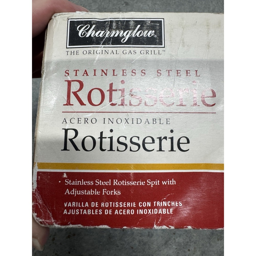 Charmglow Universal Stainless Steel Rotisserie Burner Gas‎ Grills New Open Box